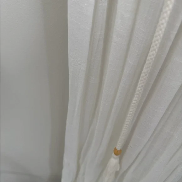 White Long Sleeve Dress. Off the shoulder - Picture 7 of 7